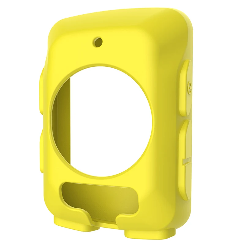 yellow 1 шт. мягкий силиконовый резиновый защитный чехол для велосипеда компьютер gps трекер защитный силиконовый чехол для Garmin Edge 520 - Цвет: yellow