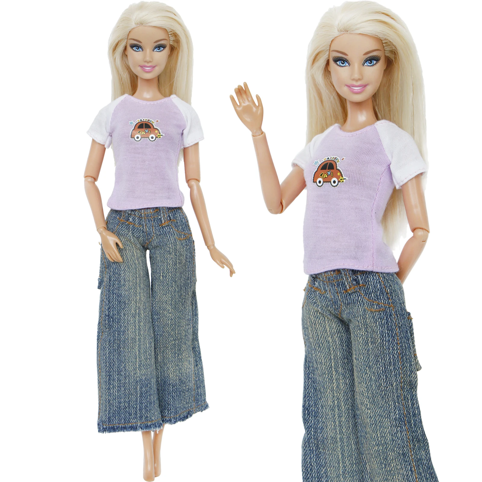 1 комплект повседневной одежды фиолетовая футболка с короткими рукавами Топы