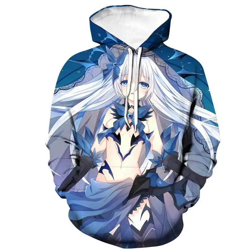 

Hot Japanese Anime Date A Live Cosplay 3D Print Hooded Hoodie Spring and Autumn Jacket