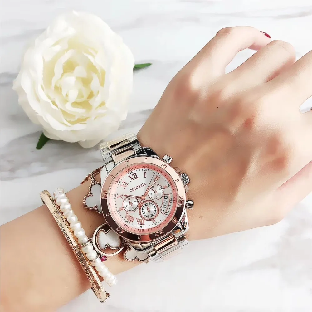 Zegarek damski montre femme женские часы женские кварцевые часы Relogio Feminino оригинальные часы известного бренда Contena Geneva
