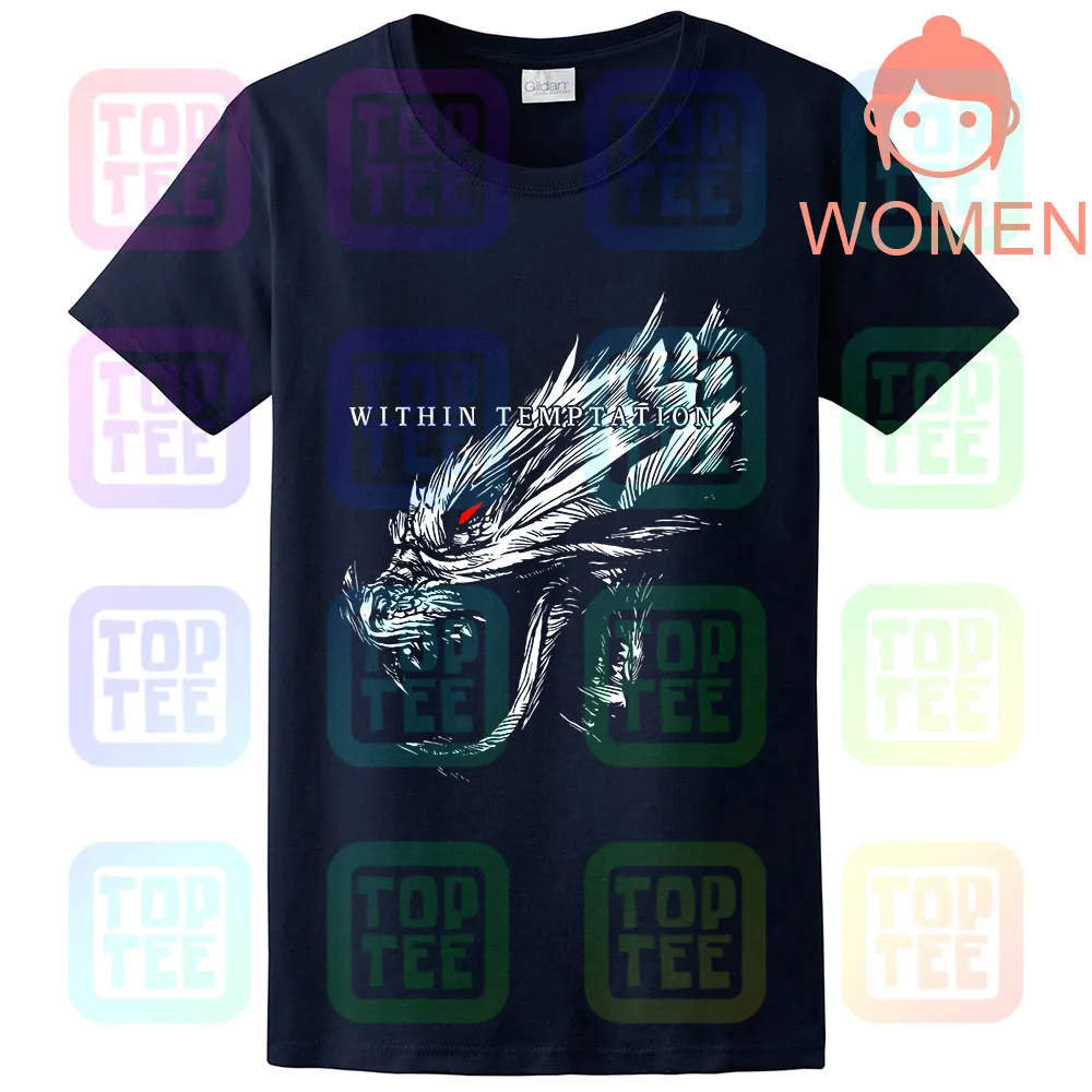 WOMEN-NAVY Черная футболка с симфонической металлической лентой NIGHTWISH - Цвет: WOMEN-NAVY