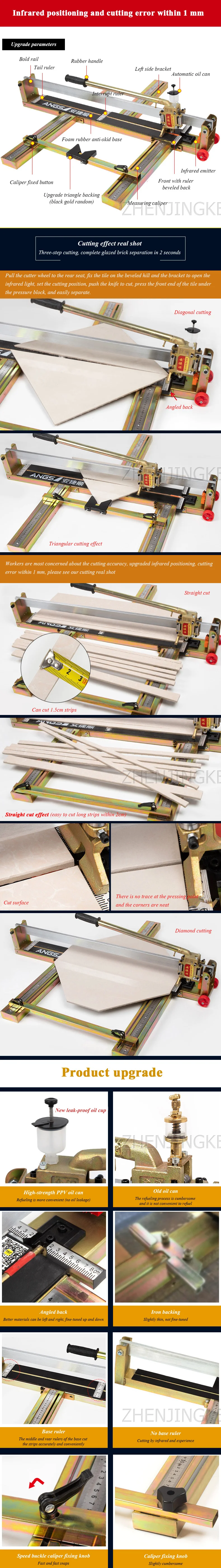 Машина для резки керамической плитки для дома diy высокоточная резка всех стальных керамических плиток ручная машина для резки ремонтная команда
