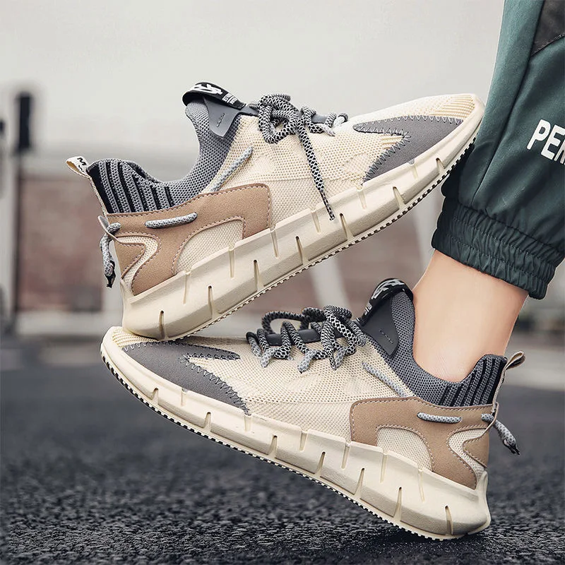 Кроссовки мужские дышащие удобная спортивная обувь для бега сетчатые легкие