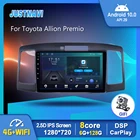 Автомобильный радиоприемник JUSTNAVI, Android 10,0, мультимедийный видеоплеер для Toyota думатор, Premio 2001 - 2007 Carplay, автомобильный стерео микрофон RDS GPS OBD