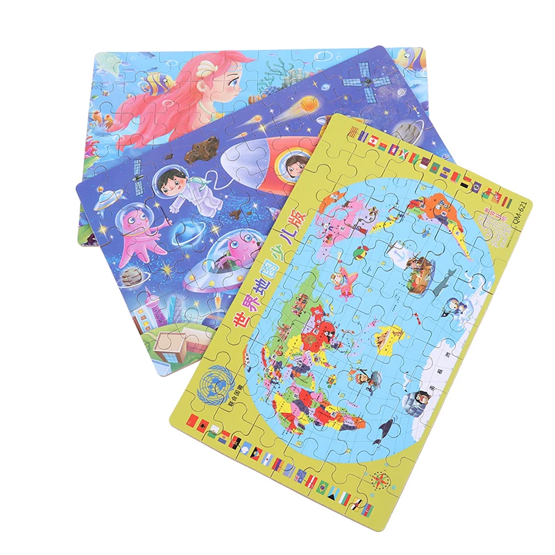 

60 Slice Small Piece Puzzle Toy Children Wooden Jigsaw Puzzles Educational Toys