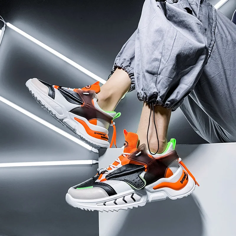 

2021 spring new fashion casual sports men's shoes Korean version of platform shoes men's fashion trend sports casual shoes