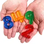 Математические игрушки Монтессори, детские игрушки, подсчет материала, прозрачное количество для детей 3 года, Обучающие ресурсы K2664H