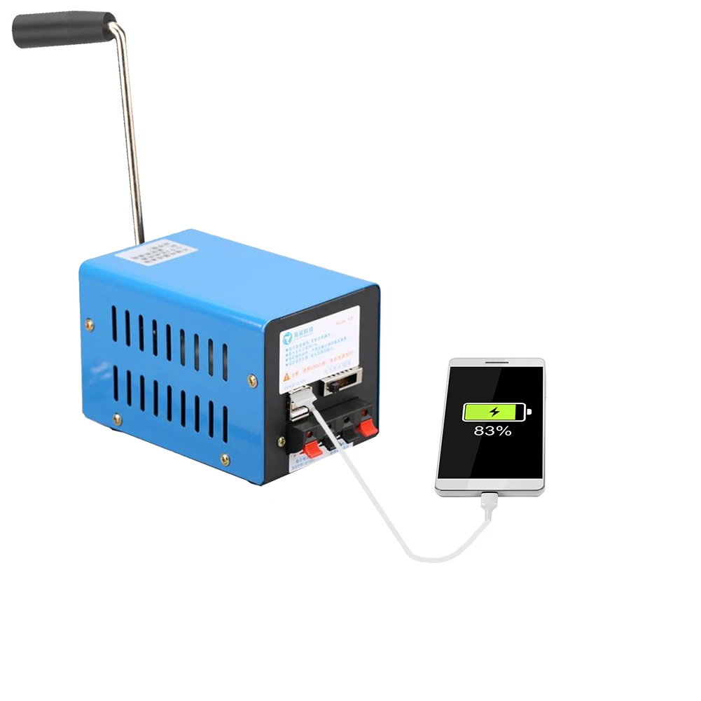 Generator Portable High Power Hand-cranked Charging 2000 RPM USB Emergency Dynamotor Alternator For Outdoor | Обустройство дома