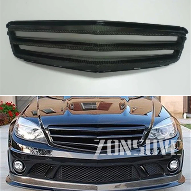 Запчасти для Mercedes Benz C Class W204 2007 2012 года из углеродного волокна|Гоночные решетки| |