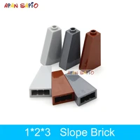 40pcs diy building blocks slope 1x2x3 thick figure bricks educational creative toys for children size compatible with 4460