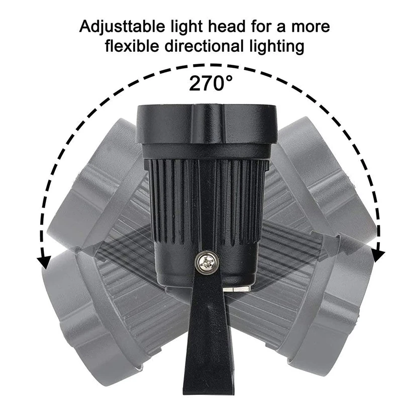 

4Pcs Landscape Lights 5W LED Garden Lights 12V Path Lights Outdoor Spotlight COB Super Bright for Garden Patio Wall Yard