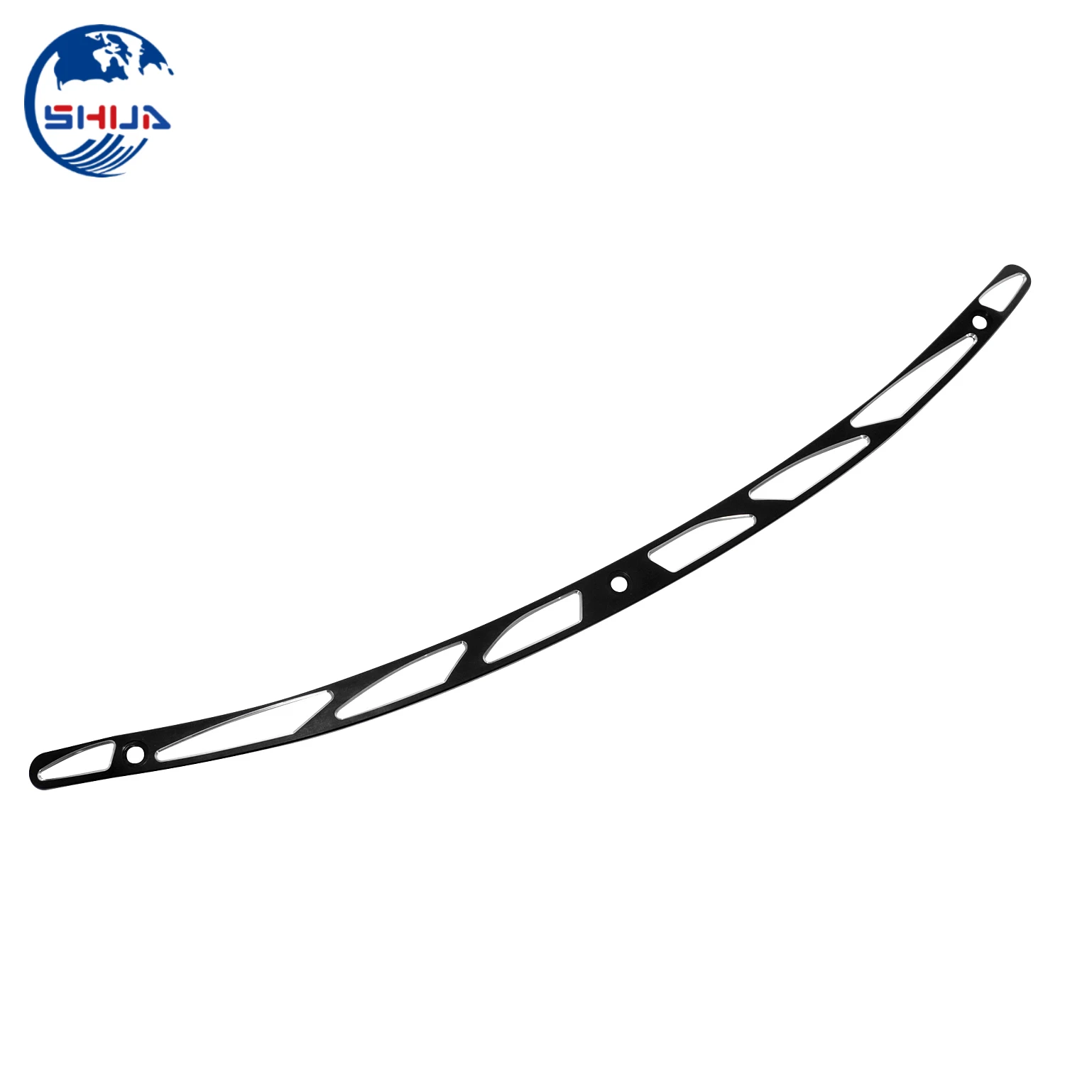 Алюминиевые черные аксессуары для мотоциклов Стайлинг отделка ветрового стекла