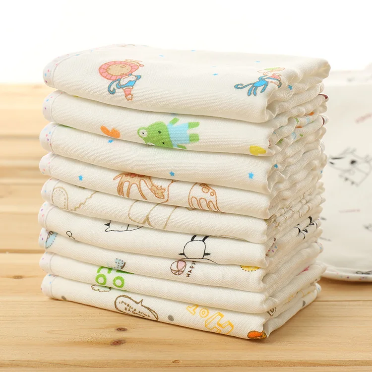 Горячая Распродажа моющий марлевый платок с принтом детское полотенце для лица