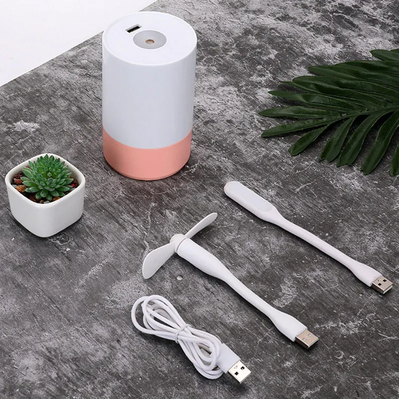 350 мл USB увлажнитель воздуха Fogger Mist Maker светодиодный ночник мягкий светильник