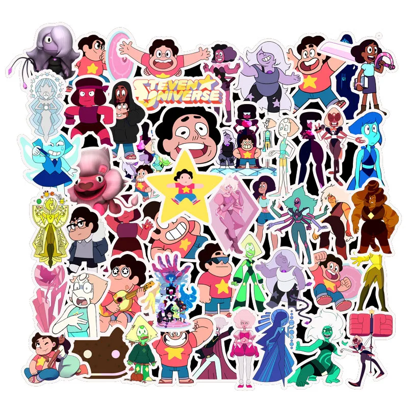 

10/50pcs/pack Steven Universe Cartoon Anime Stickers For Skateboard Gift Box Bicycle Computer Notebook Car Children's Toys