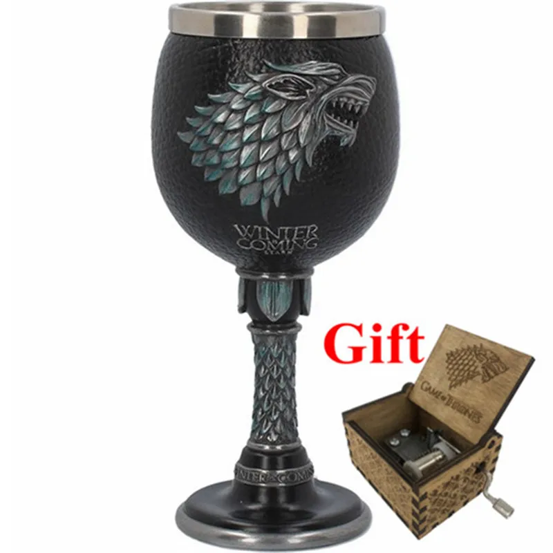 Игра престолов кружка печатные сетки Tankard из нержавеющей стали и смолы 3D Кофе пивная кружка для питья чаша Кубок