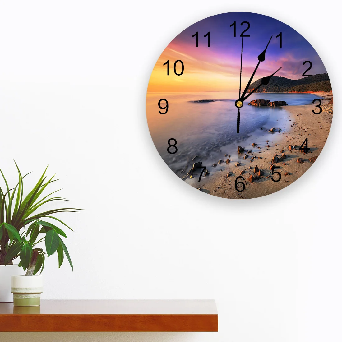 Настенные часы с каменными светильник нями настенные для украшения дома