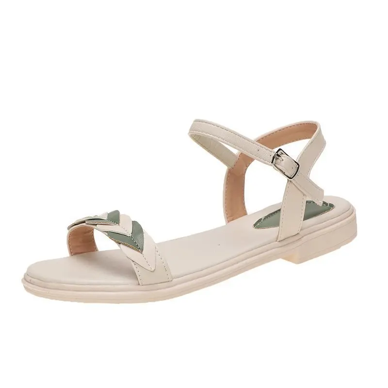 

Plus Size Women Sandals 2021 Flat Gladiator Sandals For Women Summer Casual Shoe Peep Toe Buckle Sandals Design Fashion Footwear