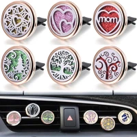 tree of life stainless steel removable car essential oil diffuser necklace rose gold perfume diffusion aroma spread locket