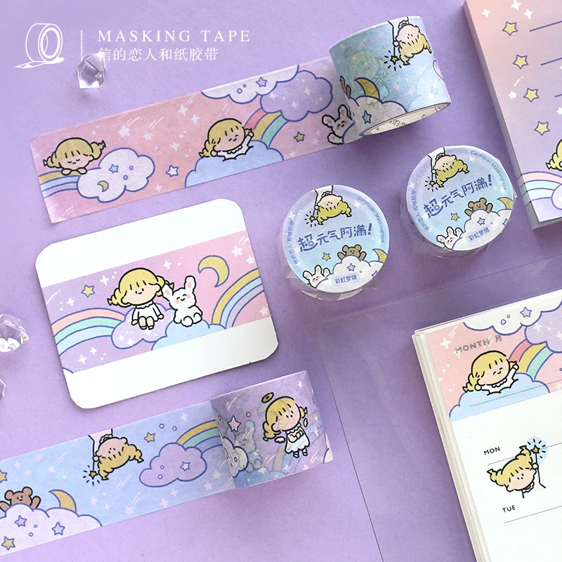 

8PCS/LOT super vitality aman series fresh lovely decorative paper tape masking tape washi tape