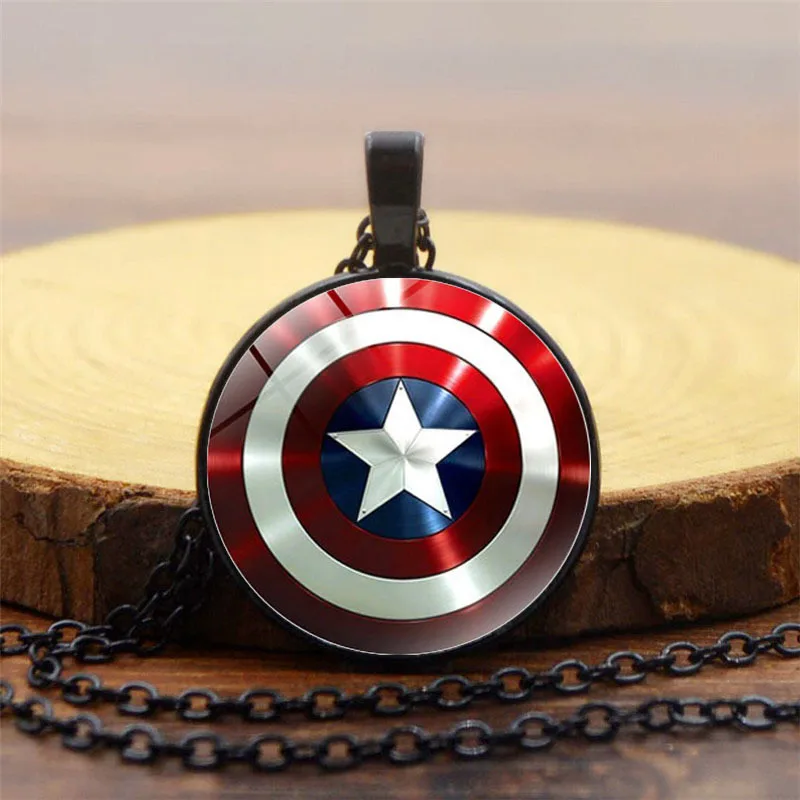 Ожерелье с персонажами из Marvel для мужчин ожерелье Капитан Америка Мстители 4
