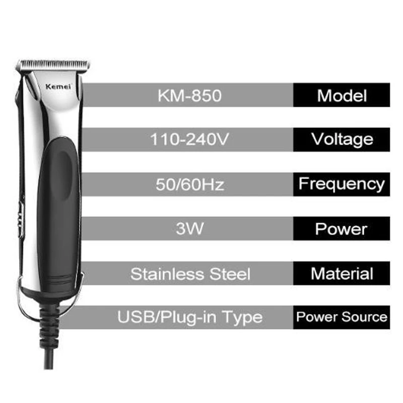 Проводная мощная машинка для стрижки волос профессиональный триммер мужчин