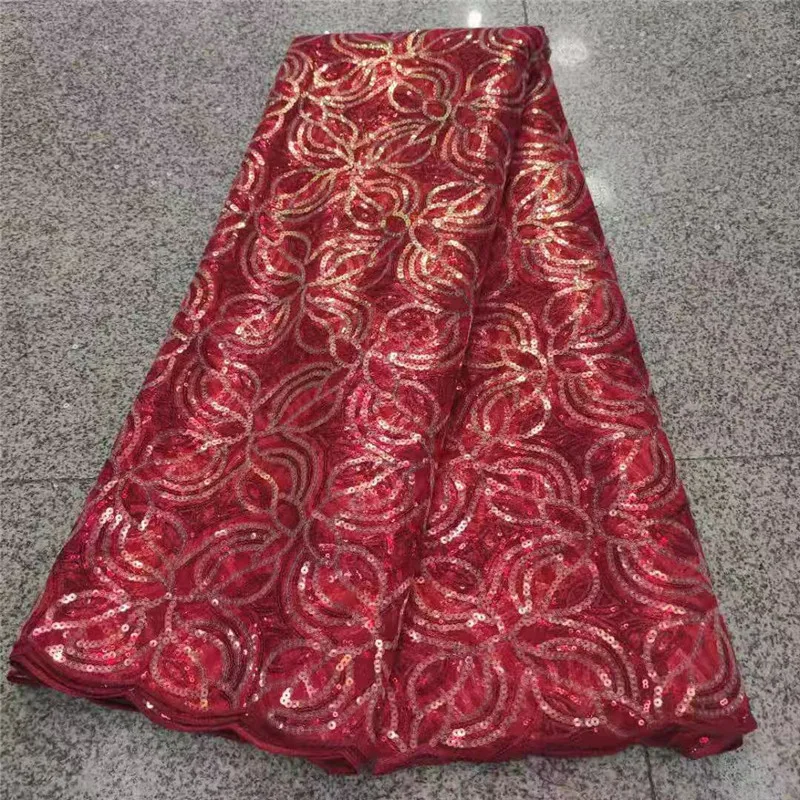 

Кружевная ткань, расшитая блестками, красная, новинка высококачественное гипюровое кружево, хлопковое кружево «швейцарская вуаль», францу...