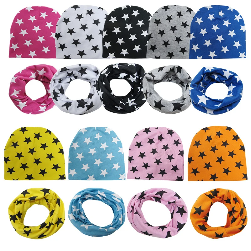 

Комплект из 2 предметов, детская шапочка шапка и шарф, набор, Новые осенне-зимние детские хлопковые шапки для маленьких девочек и мальчиков ш...