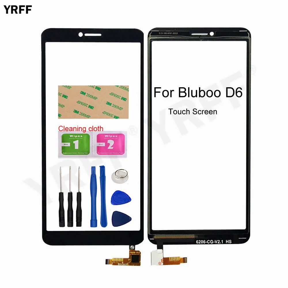 Сенсорный экран для Bluboo D6 дигитайзер сенсорная панель запасные части бесплатная