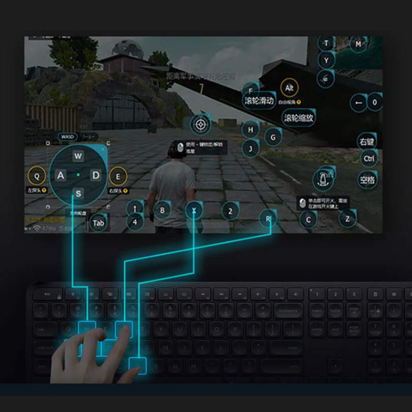 Профессиональный конвертер Bluetooth клавиатуры и мыши для игрового контроллера Pubg