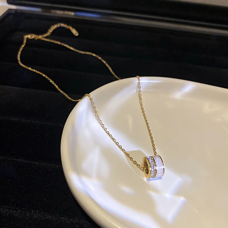 Корейская бижутерия простой индивидуальный тренд новое ожерелье из титановой