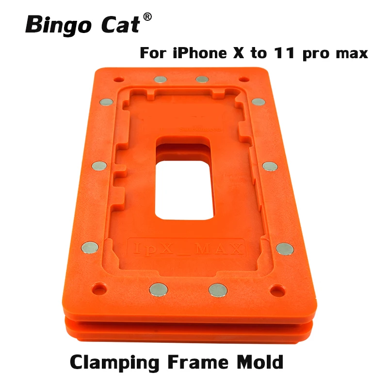 Bingocat Зажимная форма для iphone X xs xsm ЖК-стеклянная рамка магнитное положение для хранения стекла мобильный телефон ремонт инструмент крепления