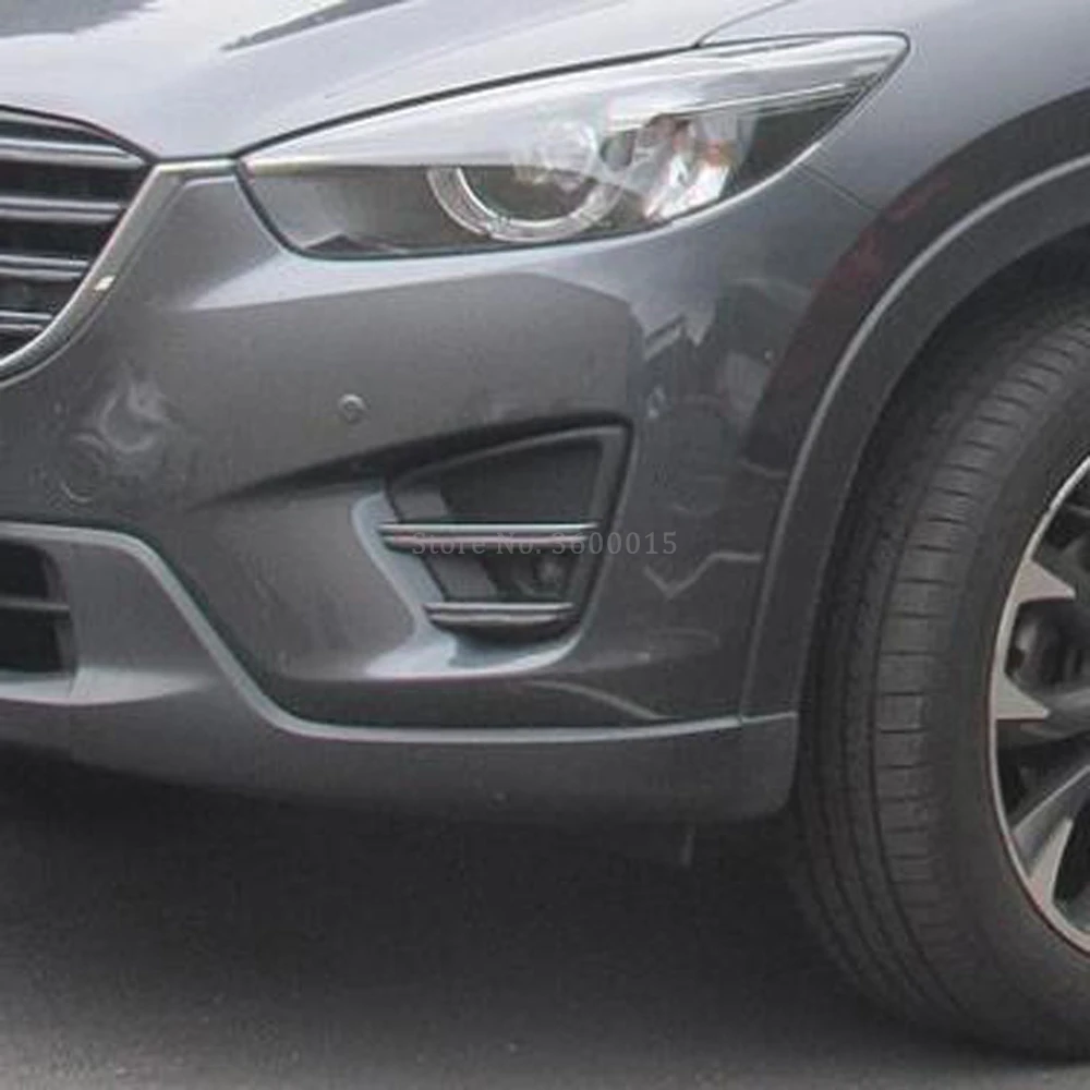 Чехол для передсветильник противотуманной фары Mazda CX 5 CX5 2016 2017|Хромирование| |