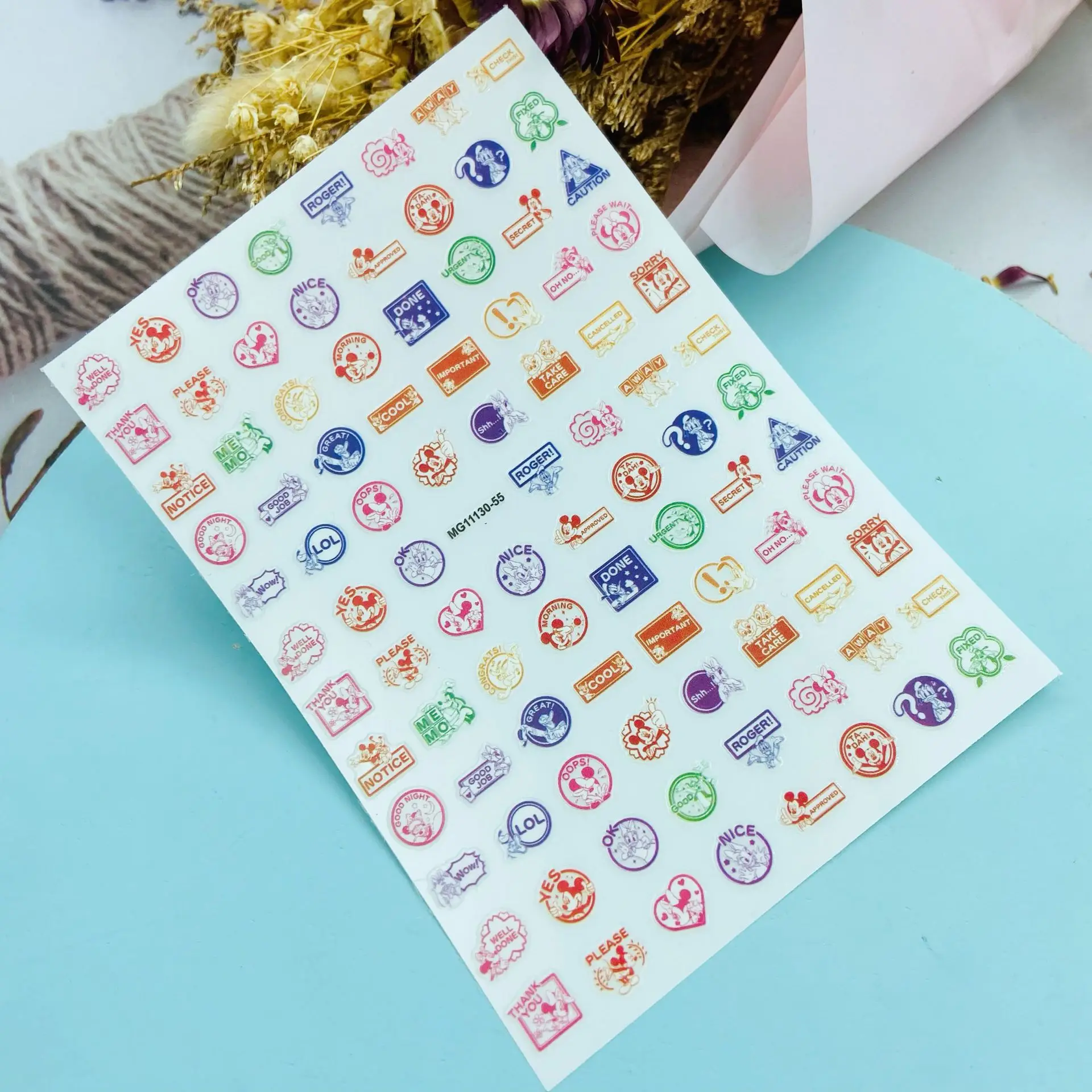 Стильные наклейки для ногтей в японском стиле Новое поступление Стикеры 3d сделай