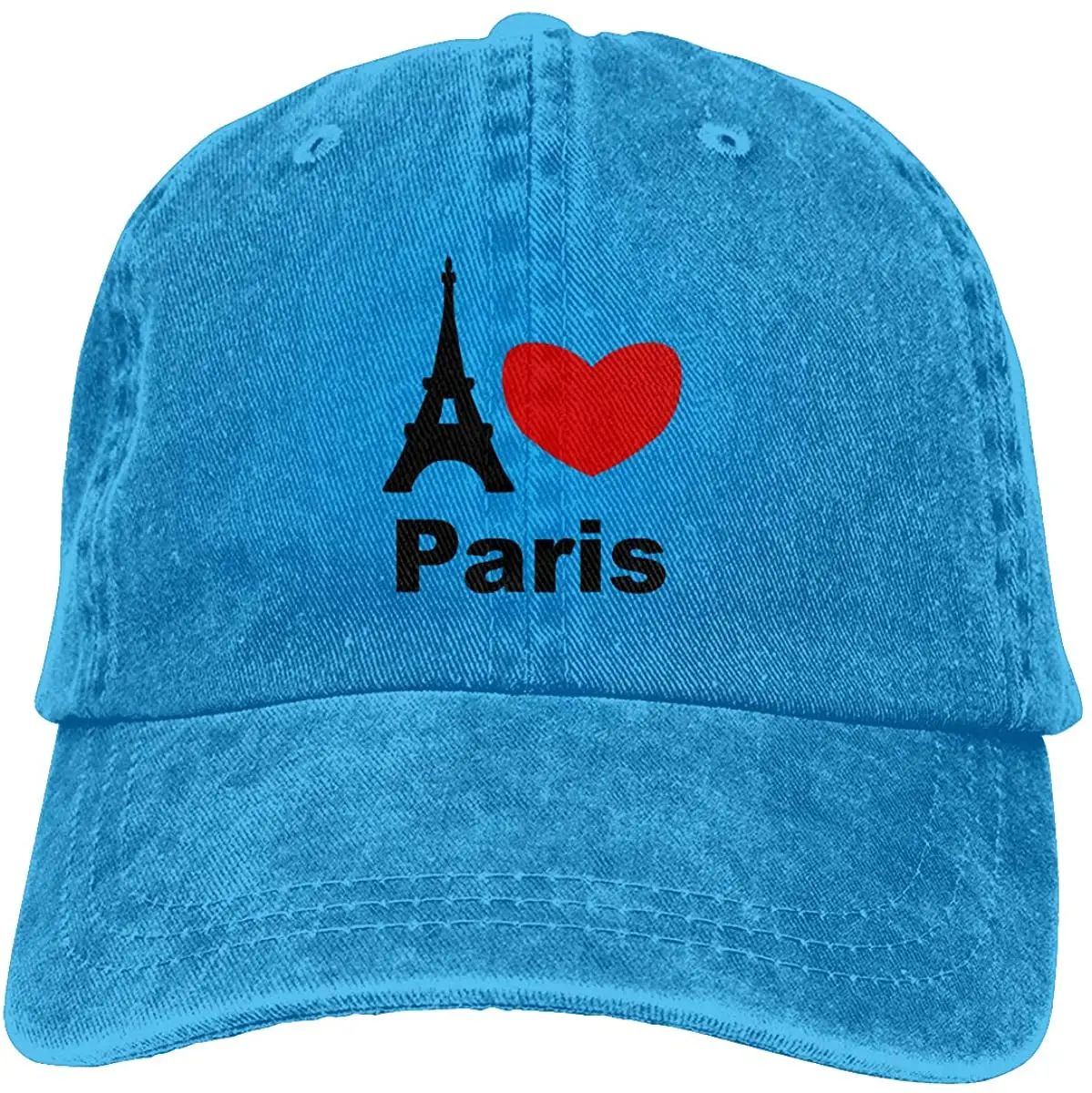 

I Love Paris Джинсовая Шляпа Регулируемая простая кепка бейсболка s