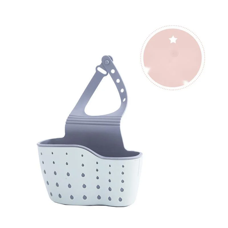 

Kitchen Utensils Double Layer Sink Drain Hanging Bag Storage Rack Sponge Pool Storage Supplies Hanging Basket Drain Rack