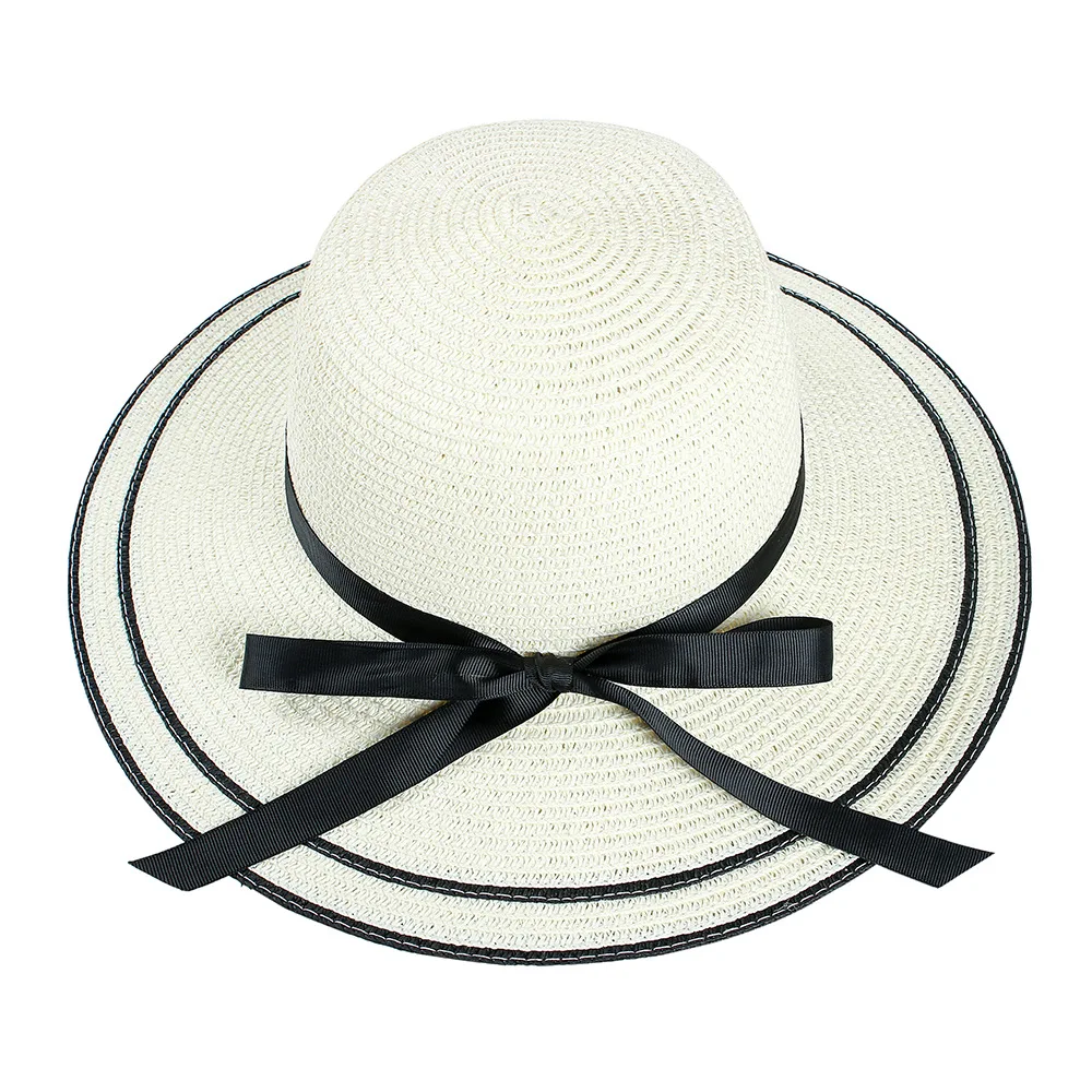2019 модная женская летняя большая шляпа для отдыха на открытом воздухе двойная