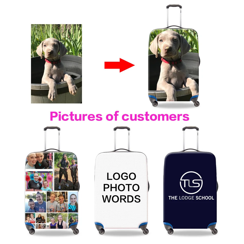 Personalized luggage protector cover Clear suitcases covers Waterproof luggage covers accessory bags travel trolley case cover