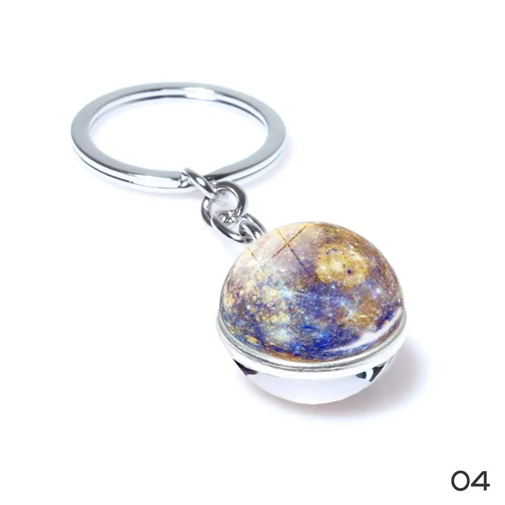 Брелок для ключей с солнечной системой двухсторонний брелок изображением