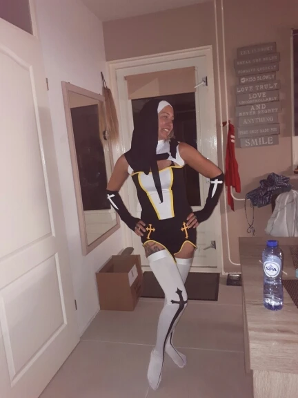 S-3XL Adult Sexy Sister Nun Costume Religious Missionary Exotic Cosplay Full Outfit | Тематическая одежда и униформа