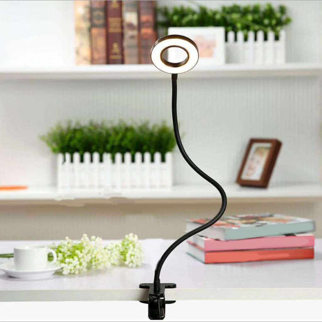 

LED Magnifying Desk Lamp with Clamp, 3 Modes Table Clip Lamp with Dimmable