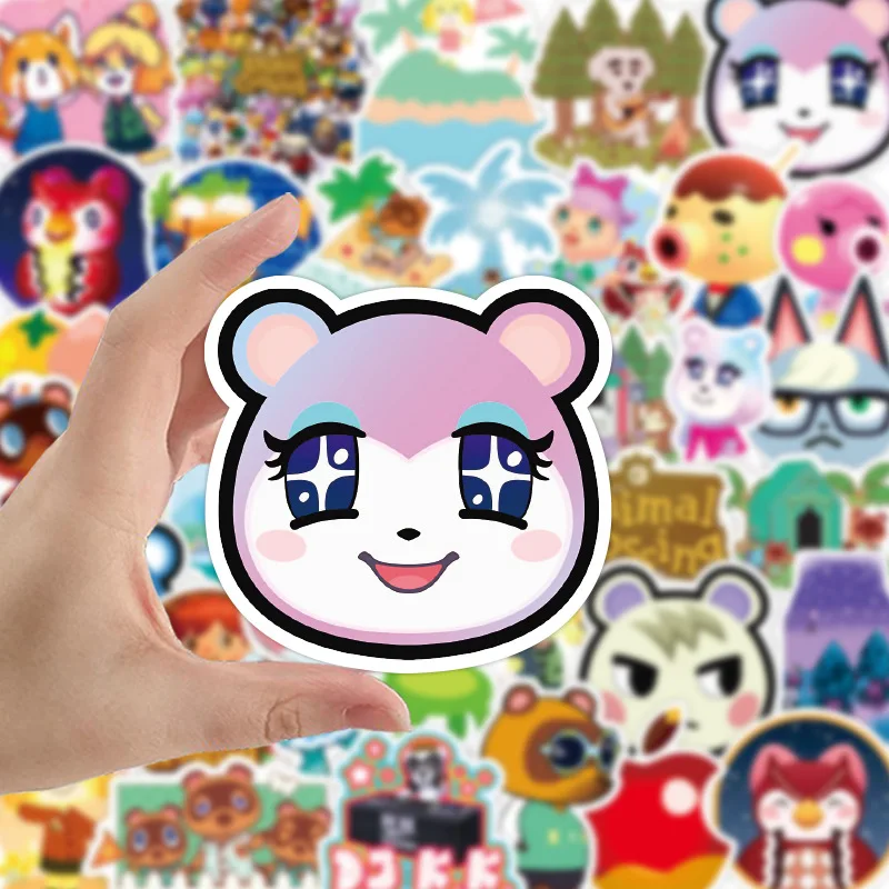 

10/30/50/100Pcs Animal Crossing Stickers Game Cute Anime Stickers Laptop Comic Guitar Diy Waterproof Cartoon Graffiti Decal Gift