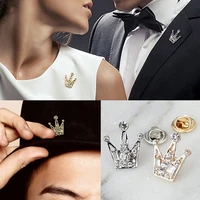 women and men clothes buckles rhinestone suit brooch queen corsages crystal crown pin