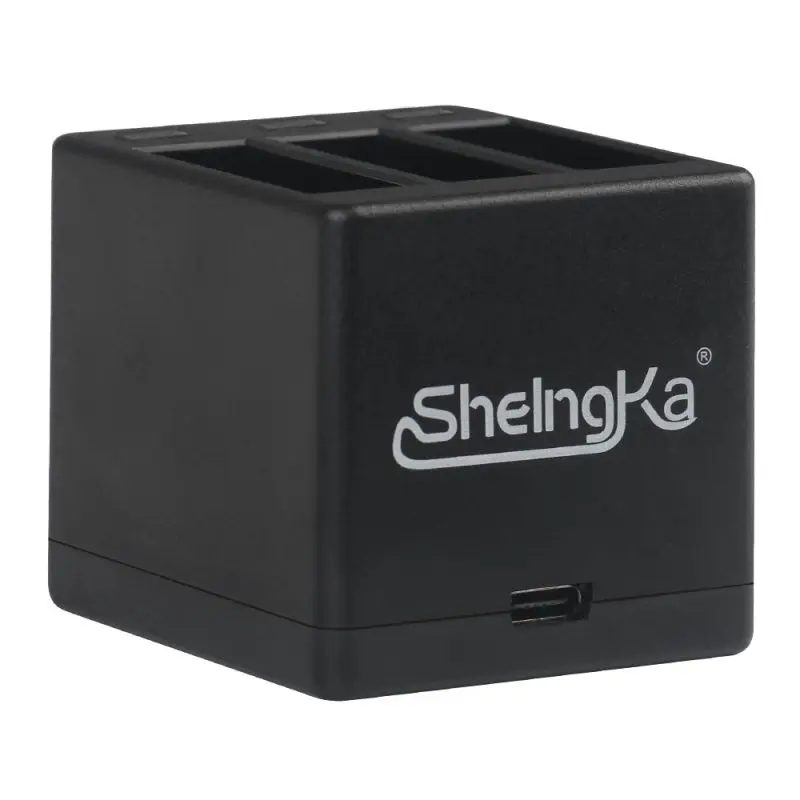 Быстрое 3-канальный блок питания с Батарея Зарядное устройство USB кабелем для GoPro