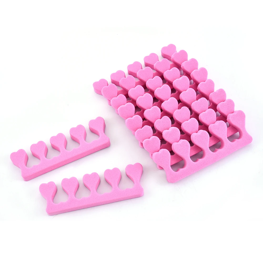 

10Pcs Profession Soft Sponge Foam Finger Toe Foot Separator Pink Nail Art Salon Pedicure UV Gel Pedicura Manicure Tool Hot Sale