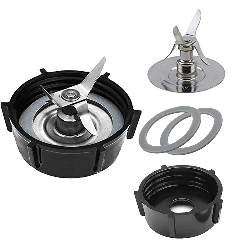 

Replacement Parts for Os-Terizer Blenders By 4961 Blender 4-Point Blade with 4902 Bottom Cap and Rubber Gasket