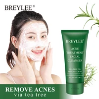 breylee acne treatment facial cleanser acnes tea tree gentle cleaning wash acne resistant shrink pores anti microbial skin care