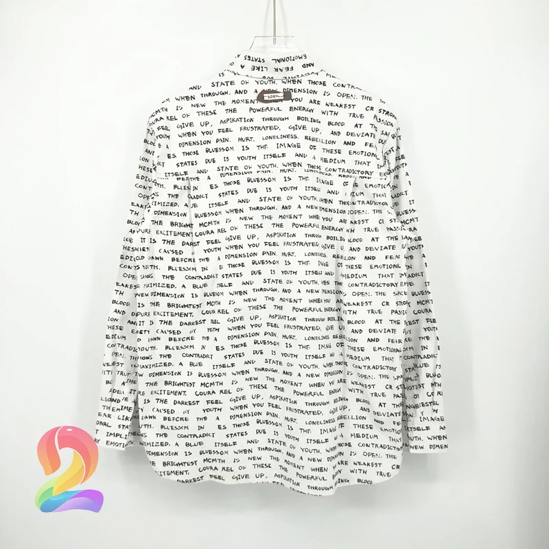 

ADERERROR Ss21 New Full Print Letters Shirt Jacket High Quality Fashion Lapel Shirt Adererror Men's Women's Casual Shirts