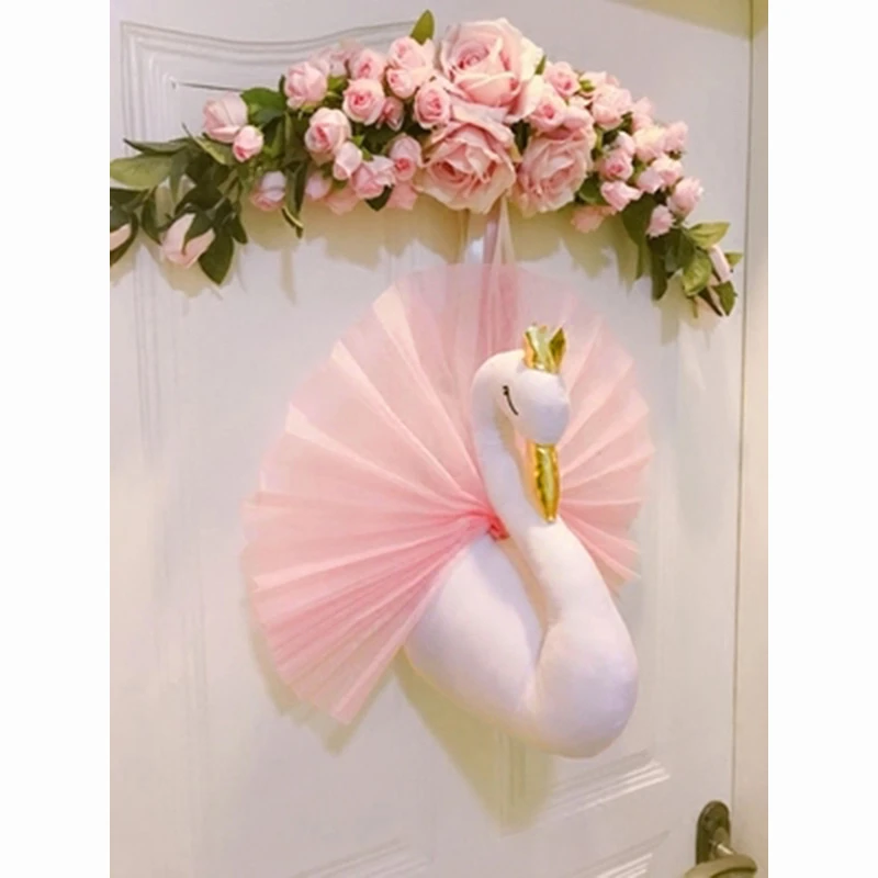 Золотая Корона Лебедь настенные Висячие украшения детская комната подарок на