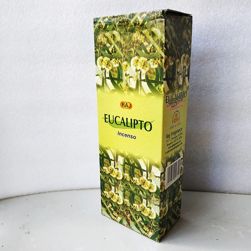 One Small Box EUCALIPTO Indian Stick Incense for Wooden Burner Natural Home Fragrance Bulk Gifts Buddist | Дом и сад